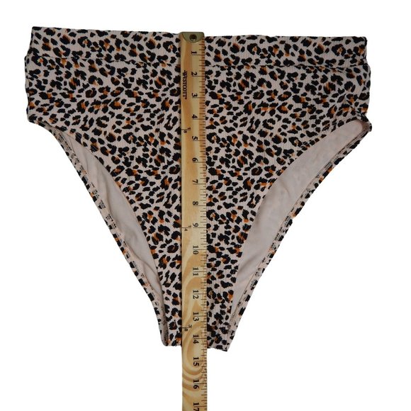 High Rise Bikini Bottoms Size XL Xhilaration Leopard Womens - Picture 4 of 9